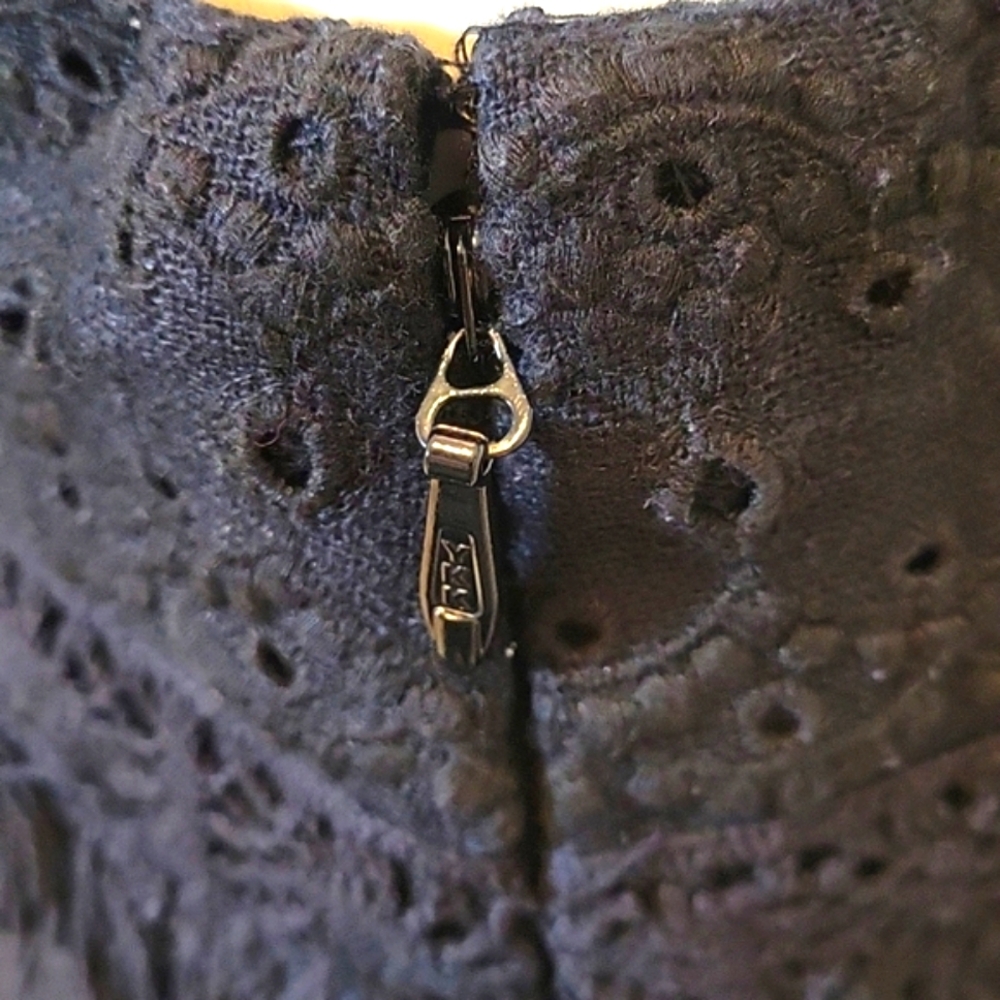 Anthropologie HD In Paris black eyelet skirt size 12 - Picture 3 of 5